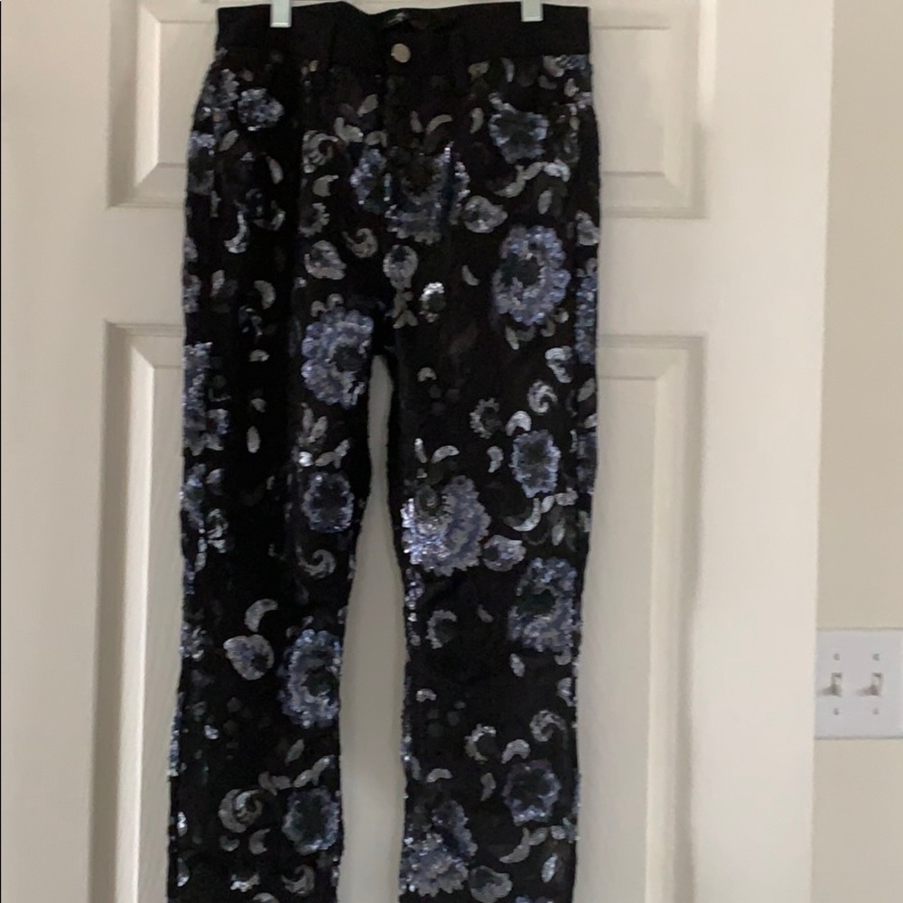 Women’s black sequin pants